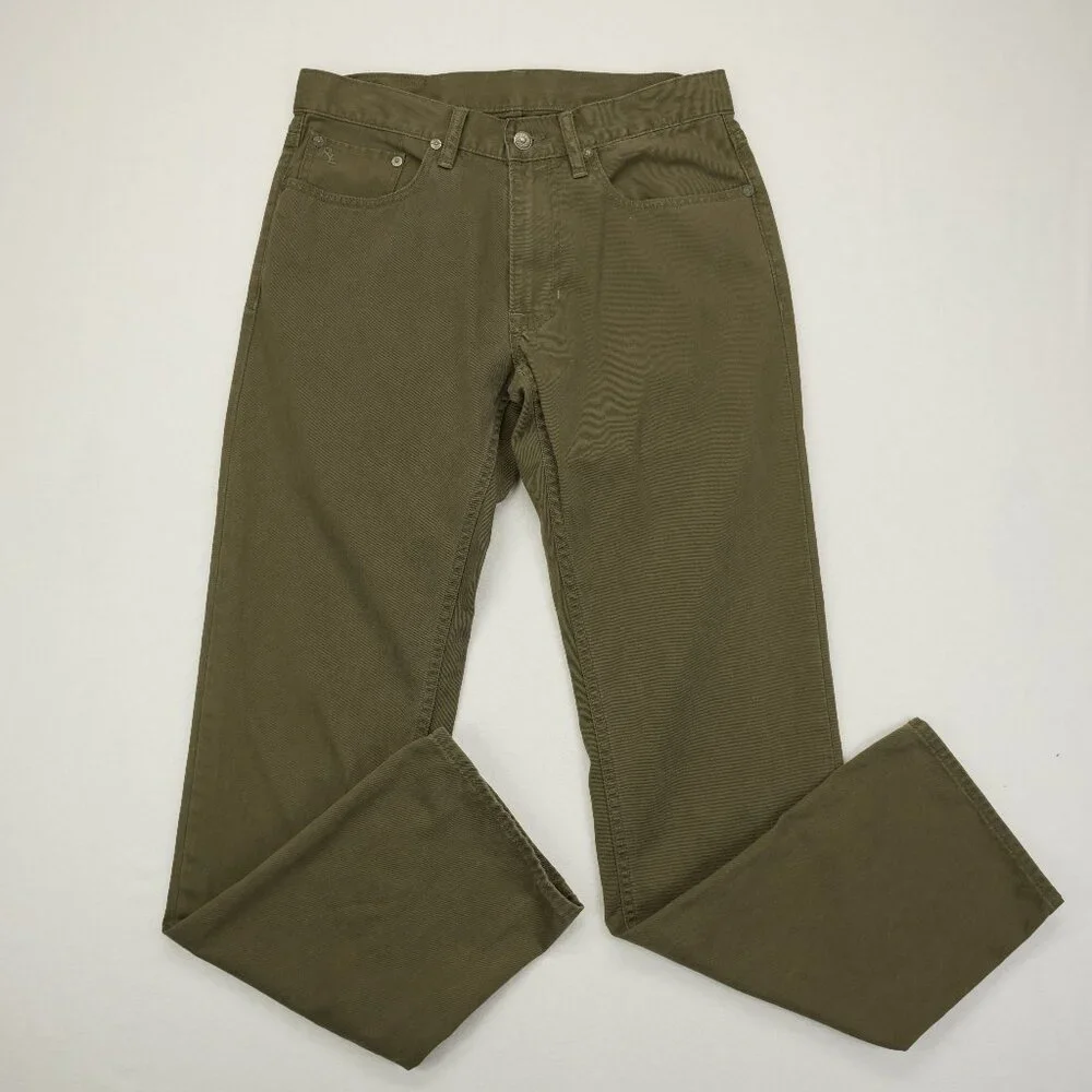 Polo Ralph Lauren 650 Indiana Men’s‎ 30x32 Brown Pants Dry Goods Cotton #41381